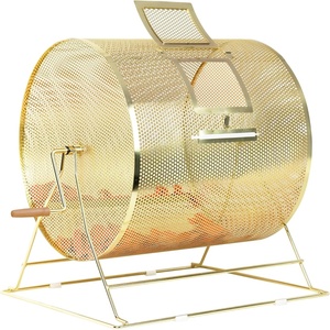 image:imageGSE Games amp Sports Expert Brass Raffle Ticket Drum Gold Spinning Raffle Cage Lottery Drawing Box for Raffles Giveaways Fundraisers and Events Available in Small Medium Large JumboJumbo  Holds 15 000 Tickets