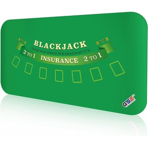 image:imageGSE Games amp Sports Expert Casino Texas Holdem Poker Tabletop Layout Mat NonSlip Rubber Texas Holdem Table Top for FamilyFriends Parties Casino NightBlackjack Layout Mat