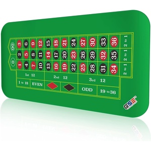 image:imageGSE Games amp Sports Expert Casino Texas Holdem Poker Tabletop Layout Mat NonSlip Rubber Texas Holdem Table Top for FamilyFriends Parties Casino NightRoulette Layout Mat