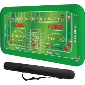 image:imageGSE Games amp Sports Expert Casino Texas Holdem Poker Tabletop Layout Mat NonSlip Rubber Texas Holdem Table Top for FamilyFriends Parties Casino NightTwin Craps Layout Mat