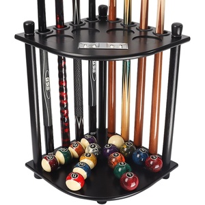 image:imageGSE Games amp Sports Expert CornerStyle Floor Stand Billiard Pool Cue Racks with Score Counters Holds Pool Cue Sticks Balls Set Ball RacksBlack