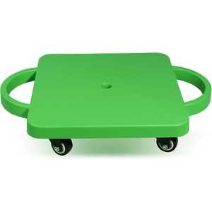 image:imageGSE Games amp Sports Expert Gym Floor Scooter Board with Handles Sitting Scooter for Kids Indoor Play Equipment Fun Scoot Board with NonMarring Plastic Casters for ChildrenGreen