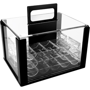 image:imageGSE Games amp Sports Expert Poker Chip Case 600pcs1000pcs Acrylic Poker Chip Case  Casino Acrylic Poker Chips Carrier with Poker Chip Trays600ct Chips Carrier wChip Trays
