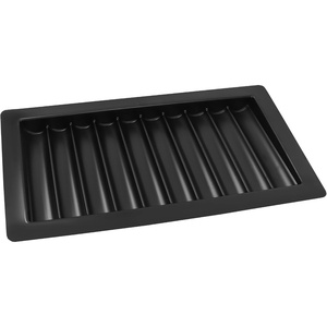 image:imageGSE Games amp Sports Expert Professional Casino Poker Table Chips Tray Las Vegas Style Dealer Table Chips Holder for Poker Chips10 Rows  Holds 500 Chips