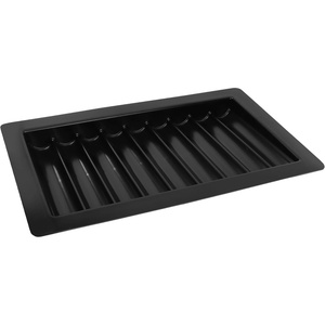 image:imageGSE Games amp Sports Expert Professional Casino Poker Table Chips Tray Las Vegas Style Dealer Table Chips Holder for Poker Chips9 Rows  Holds 450 Chips