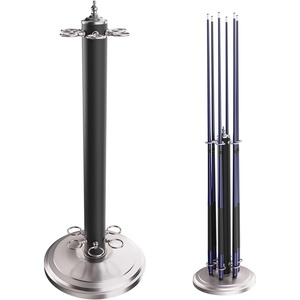 image:imageGSE Games amp Sports Expert StandStyle Metal Billiard Pool Cue Rack Holds 6 Pool Cue Sticks Several Colors AvailableMatte Black  Brushed Nickel