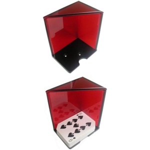 image:imageTrademark 6 Deck Discard Holder red with Top Card Holder Red