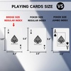 image:imageGSE Games amp Sports Expert 100 Plastic Waterproof Playing Cards StandardJumbo Index PokerBridge Size Perfect for Outdoor Camping Beach amp Pool TravelBridge Size  Regular Index