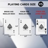image:imageGSE Games amp Sports Expert 100 Plastic Waterproof Playing Cards StandardJumbo Index PokerBridge Size Perfect for Outdoor Camping Beach amp Pool TravelPoker Size  Jumbo Index