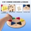 image:imageGSE Games amp Sports Expert 115 Natural Wood 2in1 Chinese Checkers and Gobang Board Game Set with 66 Colorful Wooden Pegs and Stones Classic Strategy Game for Kids amp Adults
