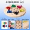 image:imageGSE Games amp Sports Expert 115 Natural Wood 2in1 Chinese Checkers and Gobang Board Game Set with 66 Colorful Wooden Pegs and Stones Classic Strategy Game for Kids amp Adults