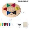 image:imageGSE Games amp Sports Expert 115 Natural Wood 2in1 Chinese Checkers and Gobang Board Game Set with 66 Colorful Wooden Pegs and Stones Classic Strategy Game for Kids amp Adults