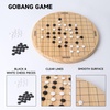 image:imageGSE Games amp Sports Expert 115 Natural Wood 2in1 Chinese Checkers and Gobang Board Game Set with 66 Colorful Wooden Pegs and Stones Classic Strategy Game for Kids amp Adults