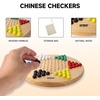 image:imageGSE Games amp Sports Expert 115 Natural Wood Chinese Checkers Board Game Set with Wooden Colorful Marbles Classic Strategy Family Board Game for Kids amp Adults