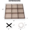 image:imageGSE Games amp Sports Expert 12 Giant Acrylic Tic Tac Toe Game Set Classic Family Travel Board Game Great for Office Living Guest Room Coffee Table Dcor12 Acryic Set