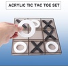 image:imageGSE Games amp Sports Expert 12 Giant Acrylic Tic Tac Toe Game Set Classic Family Travel Board Game Great for Office Living Guest Room Coffee Table Dcor12 Acryic Set