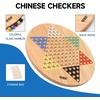 image:imageGSE Games amp Sports Expert 15 Jumbo Oak Wood Chinese Checkers Board Game Set with Colorful Glass Marbles Classic Strategy Family Board Game for Adults
