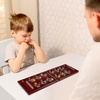 image:imageGSE Games amp Sports Expert 4Player Mancala Board Game with MultiColor Glass Stones Folding Wooden 4Way Mancala Family Travel Strategy Games Set for Kids amp Adults Mahogany2player Mahogany
