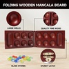 image:imageGSE Games amp Sports Expert 4Player Mancala Board Game with MultiColor Glass Stones Folding Wooden 4Way Mancala Family Travel Strategy Games Set for Kids amp Adults Mahogany2player Mahogany