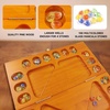 image:imageGSE Games amp Sports Expert 4Player Mancala Board Game with MultiColor Glass Stones Folding Wooden 4Way Mancala Family Travel Strategy Games Set for Kids amp Adults Mahogany4player Oak