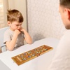 image:imageGSE Games amp Sports Expert 4Player Mancala Board Game with MultiColor Glass Stones Folding Wooden 4Way Mancala Family Travel Strategy Games Set for Kids amp Adults Mahogany2player Oak