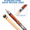 image:imageGSE Games amp Sports Expert 58 2Piece Canadian Maple Hardwood Billiard Pool Cue Sticks for MenWomen House or CommercialBar Use Several Colors Weight 18oz 19oz 20oz 21oz AvailableBrown
