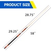image:imageGSE Games amp Sports Expert 58 2Piece Canadian Maple Hardwood Billiard Pool Cue Sticks for MenWomen House or CommercialBar Use Several Colors Weight 18oz 19oz 20oz 21oz AvailableBrown