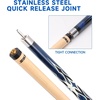 image:imageGSE Games amp Sports Expert 58 2Piece Canadian Maple Hardwood Billiard Pool Cue Sticks for MenWomen House or CommercialBar Use Several Colors Weight 18oz 19oz 20oz 21oz AvailableBlue
