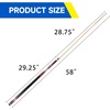 image:imageGSE Games amp Sports Expert 58 2Piece Canadian Maple Hardwood Billiard Pool Cue Sticks for MenWomen House or CommercialBar Use Several Colors Weight 18oz 19oz 20oz 21oz AvailableRed
