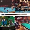 image:imageGSE Games amp Sports Expert 58 2Piece Canadian Maple Hardwood Billiard Pool Cue Sticks for MenWomen House or CommercialBar Use Several Colors Weight 18oz 19oz 20oz 21oz AvailableBlue