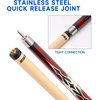 image:imageGSE Games amp Sports Expert 58 2Piece Canadian Maple Hardwood Billiard Pool Cue Sticks for MenWomen House or CommercialBar Use Several Colors Weight 18oz 19oz 20oz 21oz Available4 Colors