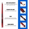image:imageGSE Games amp Sports Expert 58 2Piece Fiberglass Graphite Composite Billiard Pool Cue Sticks Several Colors Available Weight from 18oz 19oz 20oz 21ozRed