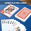 image:imageGSE Games amp Sports Expert 8 x 11 Super Jumbo Playing Cards Giant Deck of Playing Cards Oversized Full Deck Huge Poker for Adults Seniors46x67