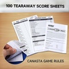 image:imageGSE Games amp Sports Expert Canasta Cards Game Set Includes 6 Decks Canasta Playing Cards with Point Values a Revolving Card Tray and 100 Score Sheets Blue6 Blue Cards  Tray