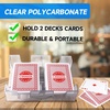 image:imageGSE Games amp Sports Expert Canasta Cards Game Set Includes 6 Decks Canasta Playing Cards with Point Values a Revolving Card Tray and 100 Score Sheets Blue2 Red Cards  Tray