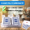 image:imageGSE Games amp Sports Expert Canasta Cards Game Set Includes 6 Decks Canasta Playing Cards with Point Values a Revolving Card Tray and 100 Score Sheets Blue2 Blue Cards  Tray