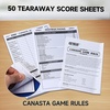 image:imageGSE Games amp Sports Expert Canasta Cards Game Set Includes 6 Decks Canasta Playing Cards with Point Values a Revolving Card Tray and 100 Score Sheets Blue2 Blue Cards  Tray