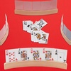 image:imageGSE Games amp Sports Expert Set of 4 Playing Cards Holders Wooden Playing Card Racks Curved Playing Card Trays for Bridge Hand amp Foot Rummy UNO Card Games 175Inch125 Card Holders
