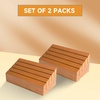 image:imageGSE Games amp Sports Expert Wooden Playing Card Holders Tray Racks Organizer Set for Seniors Adults Card Tray Racks for Bridge Canasta UNO Card Playing 14Inch 4Pack6inch  2Pack