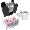 image:imageGSE Games amp Sports Expert Canasta Cards Game Set with 6Deck Red Canasta Cards with Point Values 6Deck Automatic Card Shuffler a Revolving Card Holder Tray 100 Score SheetsRed