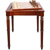 image:imageGSE Games amp Sports Expert Wooden 3in1 Chess Checkers Backgammon Game Table Set with Game Pieces Game Room FurnitureDeluxe Dark Cherry