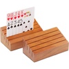 image:imageGSE Games amp Sports Expert Wooden Playing Card Holders Tray Racks Organizer Set for Seniors Adults Card Tray Racks for Bridge Canasta UNO Card Playing 14Inch 4Pack6inch  2Pack