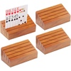 image:imageGSE Games amp Sports Expert Wooden Playing Card Holders Tray Racks Organizer Set for Seniors Adults Card Tray Racks for Bridge Canasta UNO Card Playing 14Inch 4Pack6Inch 4Pack