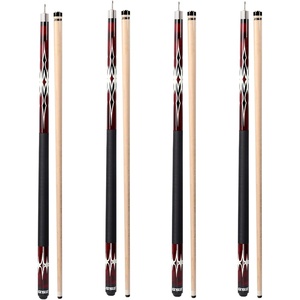 image:imageGSE Games amp Sports Expert 58 2Piece Canadian Maple Hardwood Billiard Pool Cue Sticks for MenWomen House or CommercialBar Use Several Colors Weight 18oz 19oz 20oz 21oz AvailableRed