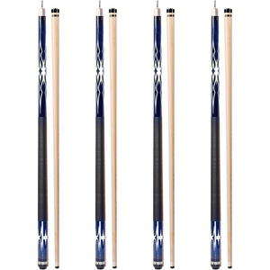 image:imageGSE Games amp Sports Expert 58 2Piece Canadian Maple Hardwood Billiard Pool Cue Sticks for MenWomen House or CommercialBar Use Several Colors Weight 18oz 19oz 20oz 21oz AvailableBlue