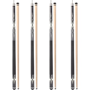 image:imageGSE Games amp Sports Expert 58 2Piece Canadian Maple Hardwood Billiard Pool Cue Sticks for MenWomen House or CommercialBar Use Several Colors Weight 18oz 19oz 20oz 21oz AvailableGrey