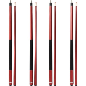 image:imageGSE Games amp Sports Expert 58 2Piece Fiberglass Graphite Composite Billiard Pool Cue Sticks Several Colors Available Weight from 18oz 19oz 20oz 21ozMatte Red