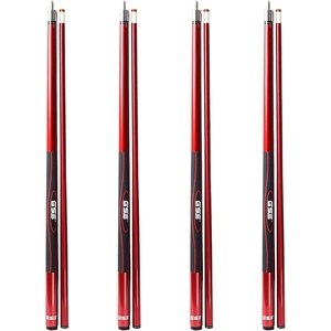 image:imageGSE Games amp Sports Expert 58 2Piece Fiberglass Graphite Composite Billiard Pool Cue Sticks Several Colors Available Weight from 18oz 19oz 20oz 21ozRed